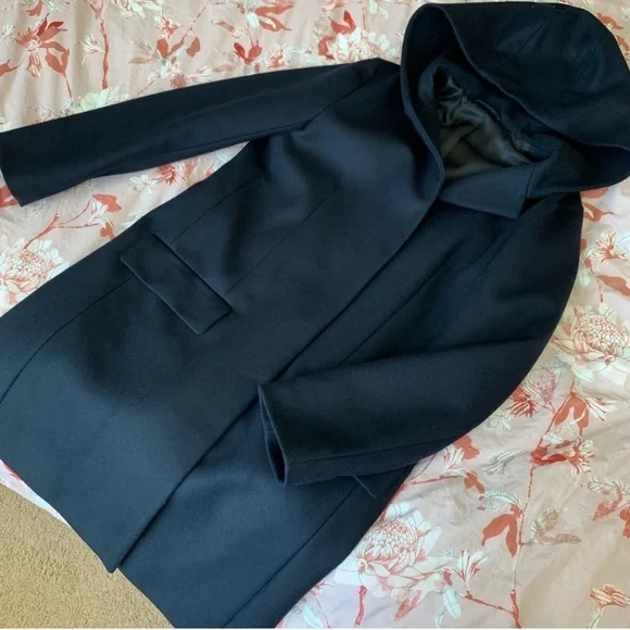 COS Cashmere Wool Hooded Coat - Picture 7 of 9